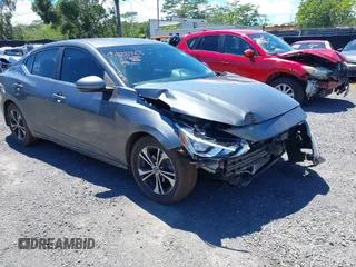 2020 Nissan Sentra SV with VIN 3N1AB8CV0LY217050, listed as a IAAI auction lot 41885508 with 16,134 mi miles and . Bid and sale history available at DreamBid. Image 1.