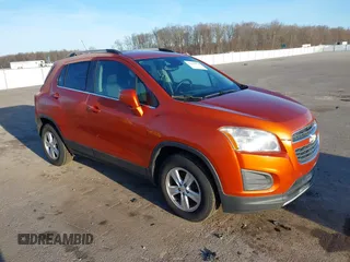 2015 Chevrolet Trax LT with VIN KL7CJRSB8FB152230, listed as a IAAI auction lot 41850974 with 144,490 mi miles. Bid and sale history available at carsss.com. Image 1.