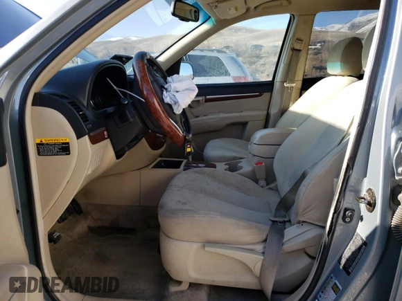 2007 Hyundai Santa Fe SE z VIN 5NMSH13E17H024834, wystawiony jako Copart lot #48209295 z przebiegiem 170 156 mil mil oraz Szkoda całkowita • Salvage title. Historia ofert i sprzedaży dostępna na DreamBid. Obrazek 7.