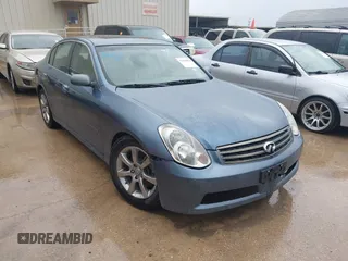 2006 Infiniti G35 with VIN JNKCV51E86M503555, listed as a IAAI auction lot 41810030 with Not Provided miles and . Bid and sale history available at carsss.com. Image 1.