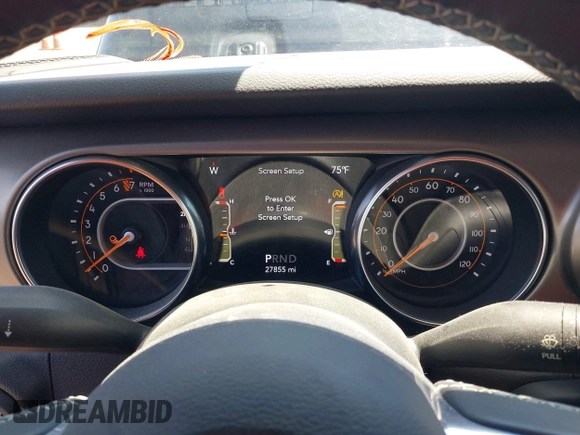 2020 Jeep Gladiator Sport S with VIN 1C6HJTAGXLL123540, listed as a IAAI auction lot 42453999 with 27,855 mi miles and . Bid and sale history available at DreamBid. Image 7.