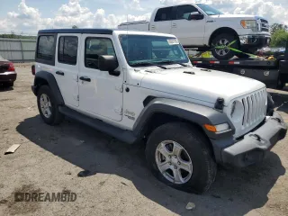 2020 Jeep Wrangler Unlimited Sport S with VIN 1C4HJXDG7LW144226, listed as a Copart auction lot 65087935 with 77,815 mi miles and Salvage title. Bid and sale history available at DreamBid. Image 4.
