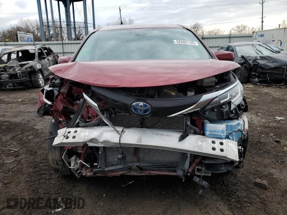 2021 Toyota Sienna LE с VIN 5TDKRKEC8MS065338, выставлен на аукционе Copart как лот 55224075 с пробегом 58 874 миль миль и Списание • Salvage title. История ставок и продаж доступна на DreamBid. Изображение 5.