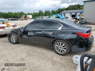 2014 Infiniti Q50 Premium with VIN JN1BV7AP6EM680844, listed as a Copart auction lot 60309715 with 182,173 mi miles and Salvage title. Bid and sale history available at DreamBid. Image 2.