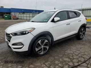 2016 Hyundai Tucson Limited z VIN KM8J33A25GU035371, wystawiony jako Copart lot #57176095 z przebiegiem 159 253 mil mil oraz Czysty tytuł • Clean title. Historia ofert i sprzedaży dostępna na DreamBid. Obrazek 1.