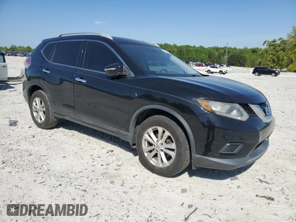 2014 Nissan Rogue SV with VIN 5N1AT2MT3EC807786, listed as a Copart auction lot 53533715 with 153,239 mi miles and Salvage Title. Bid and sale history available at DreamBid. Image 4.
