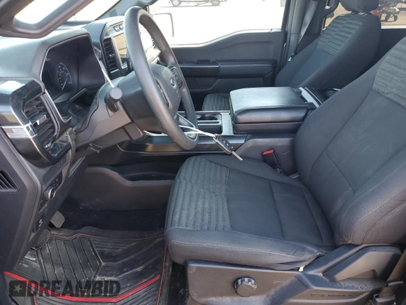 2021 Ford F-150 XL with VIN 1FTFW1E52MKE39763, listed as a Copart auction lot 45680975 with 47,112 mi miles and Salvage Title. Bid and sale history available at carsss.com. Image 7.