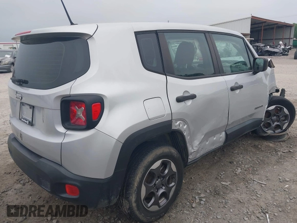 2015 Jeep Renegade Sport with VIN ZACCJBAT4FPB29201, listed as a IAAI auction lot 39193750 with 116,799 mi miles and . Bid and sale history available at DreamBid. Image 4.