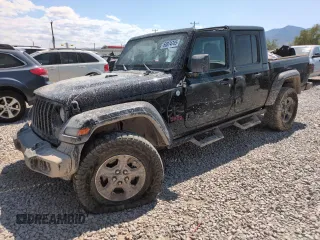 2020 Jeep Gladiator Sport S with VIN 1C6HJTAG1LL158662, listed as a Copart auction lot 60074745 with 46,837 mi miles and Salvage title. Bid and sale history available at DreamBid. Image 1.
