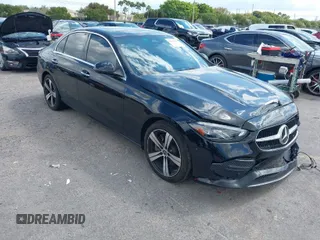 2024 Mercedes-Benz C 300 with VIN W1KAF4GB5RR157376, listed as a IAAI auction lot 41690417 with 19,223 mi miles and . Bid and sale history available at carsss.com. Image 1.
