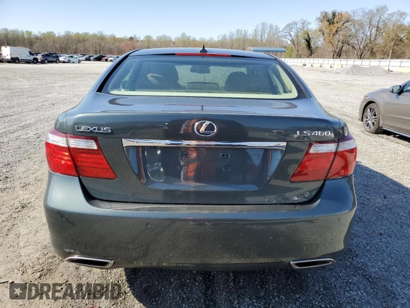 2007 Lexus LS 460 with VIN JTHBL46F975035747, listed as a Copart auction lot 50169445 with 147,294 mi miles and Salvage Title. Bid and sale history available at carsss.com. Image 6.