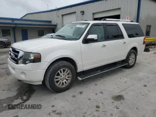2013 Ford Expedition Max Limited z VIN 1FMJK2A51DEF59677, wystawiony jako Copart lot #59239535 z przebiegiem 146 228 mil mil oraz Szkoda całkowita • Salvage title. Historia ofert i sprzedaży dostępna na DreamBid. Obrazek 1.