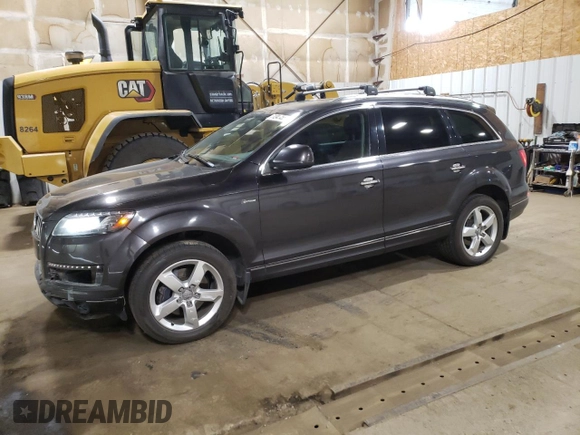 2013 Audi Q7 Premium Plus с VIN WA1LGAFE7DD012060, выставлен на аукционе Copart как лот 61245455 с пробегом 95 833 миль миль и Списание • Salvage title. История ставок и продаж доступна на DreamBid. Изображение 1.