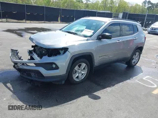 2022 Jeep Compass Latitude with VIN 3C4NJCBB3NT188428, listed as a IAAI auction lot 41930096 with 37,085 mi miles and . Bid and sale history available at DreamBid. Image 18.