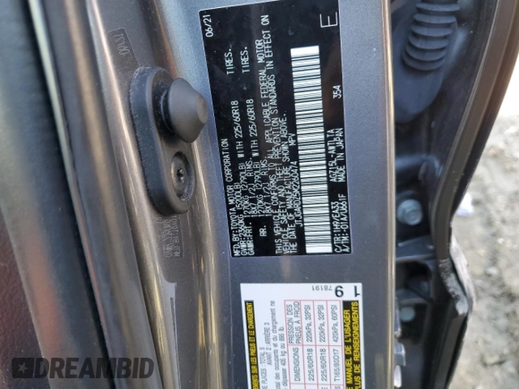 2021 Lexus NX with VIN JTJGARDZ5M2260474, listed as a Copart auction lot 42135835 with 87,428 mi miles and Salvage Title. Bid and sale history available at carsss.com. Image 13.