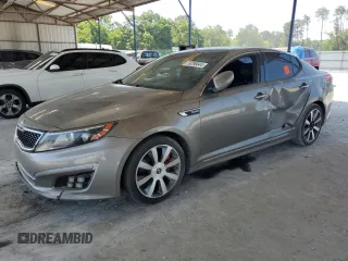 2015 Kia Optima SX Turbo with VIN 5XXGR4A63FG441479, listed as a Copart auction lot 59296644 with 184,118 mi miles and Salvage title. Bid and sale history available at DreamBid. Image 1.