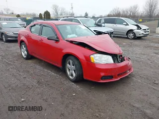 2013 Dodge Avenger with VIN 1C3CDZAB7DN649233, listed as a IAAI auction lot 41555445 with 118,846 mi miles and . Bid and sale history available at DreamBid. Image 1.