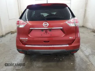 2016 Nissan Rogue S with VIN KNMAT2MTXGP653061, listed as a Copart auction lot 52374665 with 140,219 mi miles and Salvage Title. Bid and sale history available at carsss.com. Image 6.