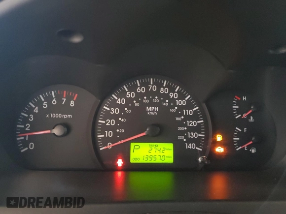 2006 Kia Spectra with VIN KNAFE162665365284, listed as a Copart auction lot 52147085 with 139,570 mi miles and Salvage Title. Bid and sale history available at carsss.com. Image 9.