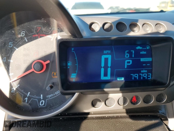 2016 Chevrolet Sonic LT with VIN 1G1JC6SH3G4125166, listed as a Copart auction lot 83096774 with 79,793 mi miles and Salvage Title. Bid and sale history available at carsss.com. Image 9.
