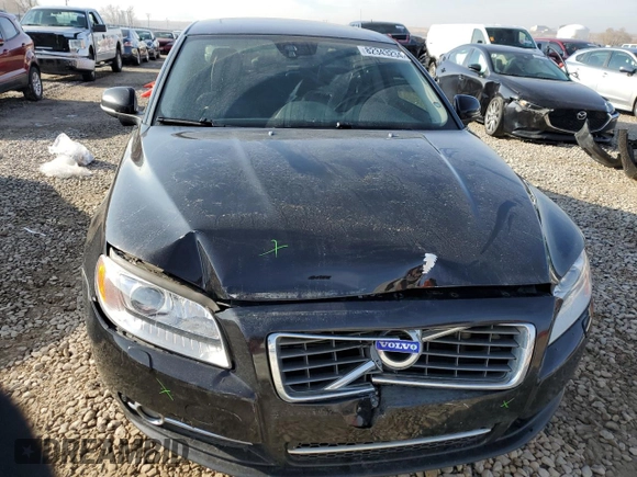 2013 Volvo S80 T6 with VIN YV1902AH0D1172403, listed as a Copart auction lot 82343234 with 128,092 mi miles and Salvage Title. Bid and sale history available at carsss.com. Image 5.