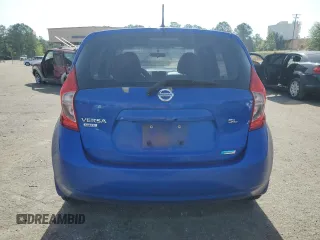 2014 Nissan Note SV with VIN 3N1CE2CP4EL354006, listed as a Copart auction lot 57035015 with Not provided miles and Salvage title. Bid and sale history available at DreamBid. Image 6.