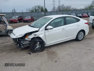 2022 Hyundai Accent SE with VIN 3KPC24A61NE184994, listed as a IAAI auction lot 41952958 with 18,851 mi miles and . Bid and sale history available at carsss.com. Image 2.