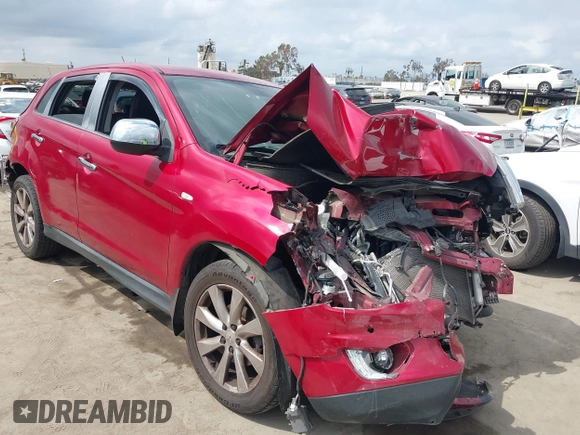 2015 Mitsubishi Outlander SE with VIN 4A4AP4AU9FE053325, listed as a IAAI auction lot 42121018 with 59,166 mi miles and . Bid and sale history available at DreamBid. Image 1.