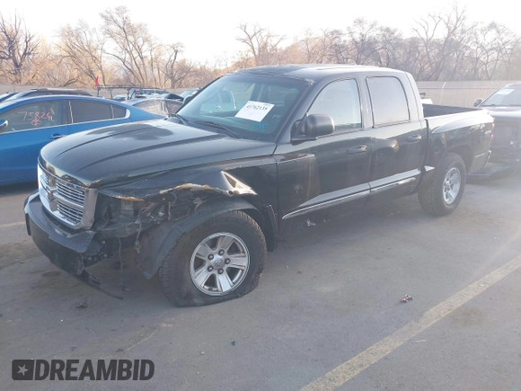 2008 Dodge Dakota Laramie with VIN 1D7HW58N18S593890, listed as a IAAI auction lot 41762135 with 109,669 mi miles. Bid and sale history available at carsss.com. Image 2.