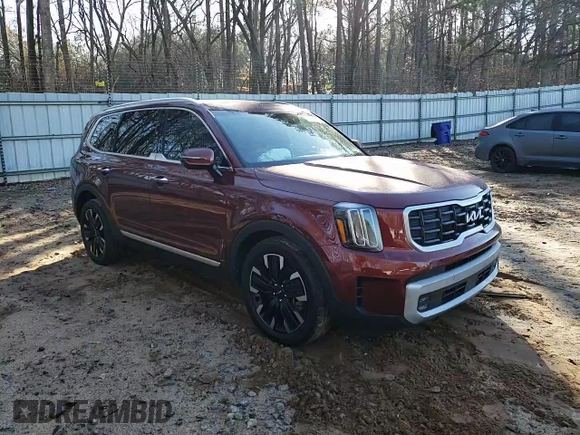 2023 Kia Telluride SX Prestige with VIN 5XYP5DGC5PG399807, listed as a Copart auction lot 43509855 with 18,812 mi miles and Salvage title. Bid and sale history available at DreamBid. Image 11.