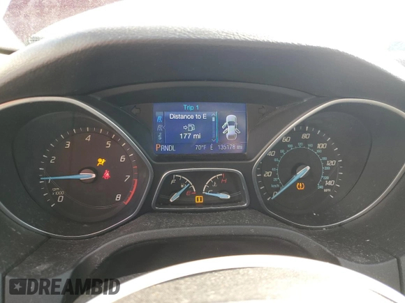 2013 Ford Focus SE with VIN 1FADP3F25DL350130, listed as a Copart auction lot 51757255 with 135,178 mi miles and Salvage title. Bid and sale history available at DreamBid. Image 9.