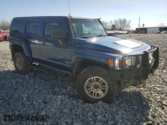2006 Hummer H3 with VIN 5GTDN136268194509, listed as a Copart auction lot 88749515 with 187,831 mi miles and Salvage Title. Bid and sale history available at DreamBid. Image 4.