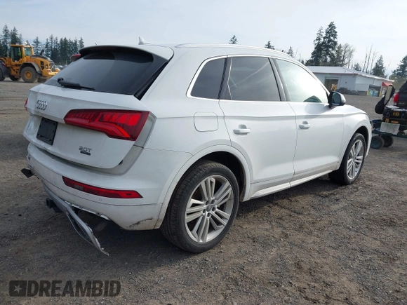 2018 Audi Q5 Premium Plus with VIN WA1BNAFY0J2229162, listed as a IAAI auction lot 41999424 with 36,340 mi miles. Bid and sale history available at carsss.com. Image 4.