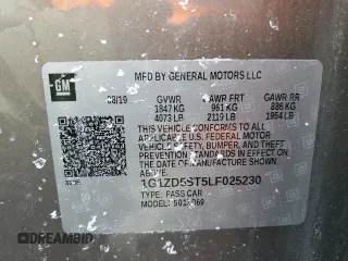 2020 Chevrolet Malibu LT with VIN 1G1ZD5ST5LF025230, listed as a Copart auction lot 46041435 with 89,196 mi miles and Salvage Title. Bid and sale history available at carsss.com. Image 12.