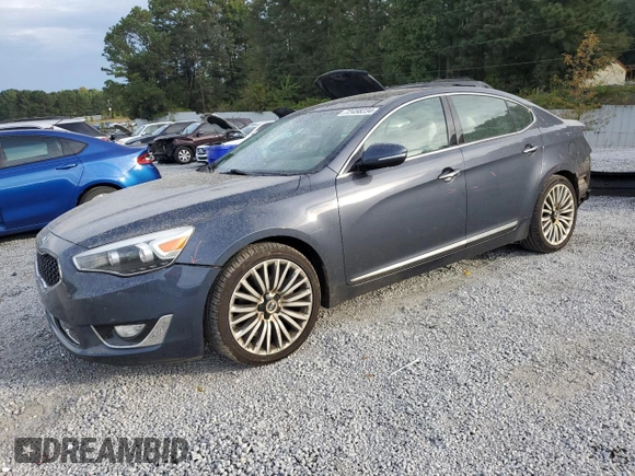 2014 Kia Cadenza Premium with VIN KNALN4D72E5122525, listed as a Copart auction lot 72458234 with 212,900 mi miles and Salvage Title. Bid and sale history available at carsss.com. Image 1.