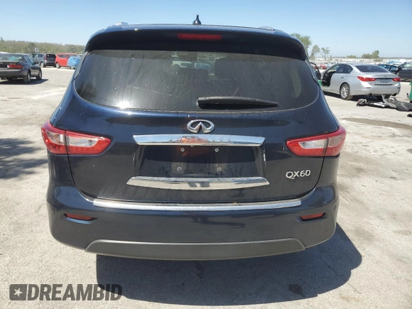 2015 Infiniti QX60 with VIN 5N1AL0MN3FC537434, listed as a Copart auction lot 49858355 with 155,181 mi miles and Salvage Title. Bid and sale history available at DreamBid. Image 6.