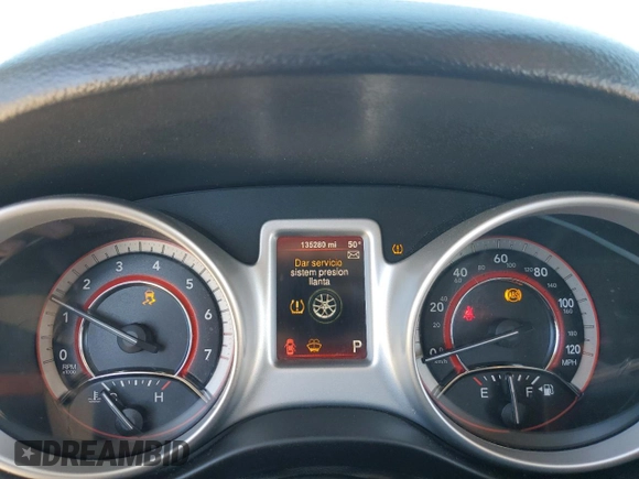 2015 Dodge Journey American Value with VIN 3C4PDCAB2FT538201, listed as a Copart auction lot 47058615 with 135,280 mi miles and Salvage Title. Bid and sale history available at DreamBid. Image 9.