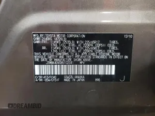 2011 Toyota RAV4 with VIN JTMBK4DV0B5102341, listed as a Copart auction lot 45284635 with 173,049 mi miles and Salvage Title. Bid and sale history available at carsss.com. Image 13.
