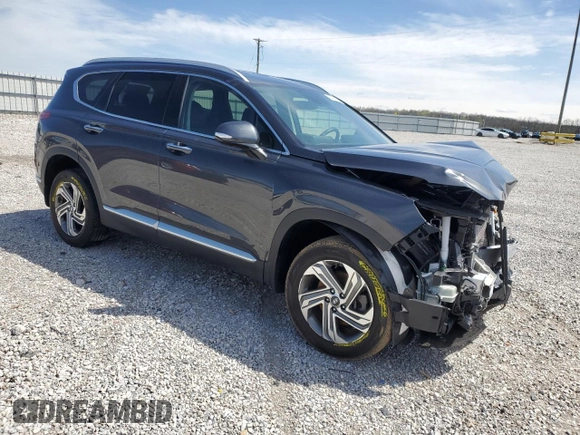 2022 Hyundai Santa Fe SEL z VIN 5NMS6DAJ9NH410504, wystawiony jako Copart lot #52181195 z przebiegiem 25 733 mil mil oraz Szkoda całkowita • Salvage title. Historia ofert i sprzedaży dostępna na DreamBid. Obrazek 4.