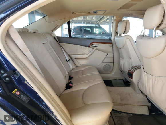 2001 Mercedes-Benz S-Class with VIN WDBNG70J81A180714, listed as a Copart auction lot 46753165 with 194,528 mi miles and Clean Title. Bid and sale history available at carsss.com. Image 10.