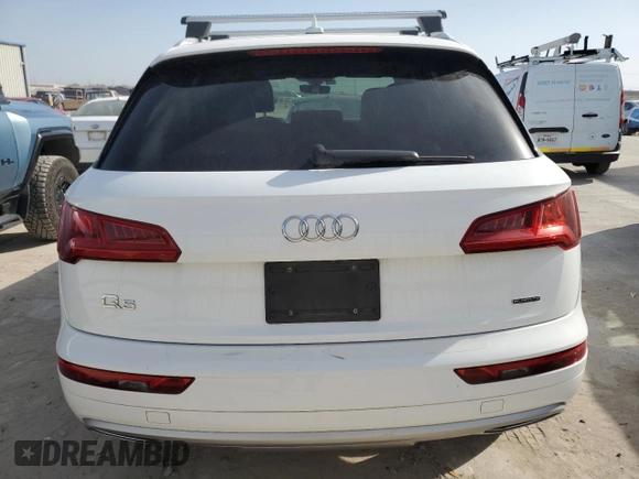 2019 Audi Q5 Premium with VIN WA1ANAFY5K2027737, listed as a Copart auction lot 49252385 with 96,692 mi miles and Salvage Title. Bid and sale history available at carsss.com. Image 6.