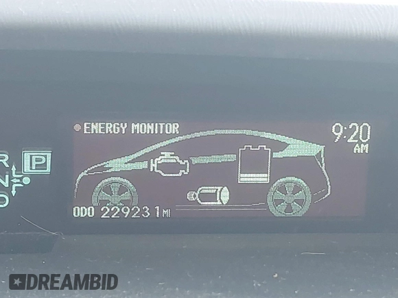 2011 Toyota Prius I with VIN JTDKN3DU2B1386328, listed as a IAAI auction lot 41598572 with 229,231 mi miles. Bid and sale history available at carsss.com. Image 15.