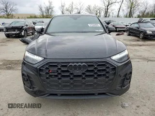 2021 Audi SQ5 with VIN WA134BFYXM2068952, listed as a Copart auction lot 51544055 with 42,690 mi miles and Salvage Title. Bid and sale history available at DreamBid. Image 5.