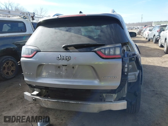2019 Jeep Cherokee Limited with VIN 1C4PJMDX1KD423367, listed as a IAAI auction lot 41655265 with 121,178 mi miles and . Bid and sale history available at DreamBid. Image 17.