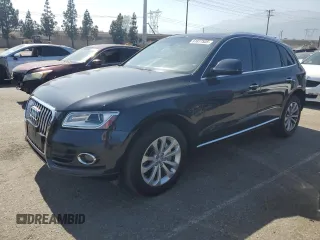 2015 Audi Q5 Premium Plus with VIN WA1LFAFP7FA109705, listed as a Copart auction lot 61877535 with 77,939 mi miles and Salvage title. Bid and sale history available at DreamBid. Image 1.