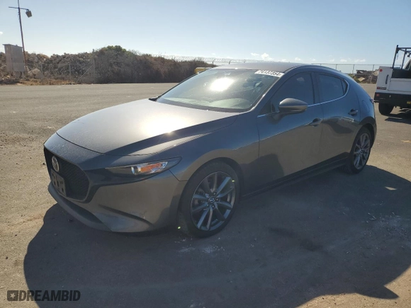 2019 Mazda Mazda3 Hatchback w/Preferred Pkg with VIN JM1BPAMM0K1127805, listed as a Copart auction lot 74137354 with 81,452 mi miles and Salvage Title. Bid and sale history available at carsss.com. Image 1.