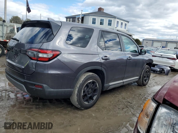 2025 Honda Pilot EX-L с VIN 5FNYG1H43SB049113, выставлен на аукционе Copart как лот 46674795 с пробегом 2 262 миль миль и Списание • Salvage title. История ставок и продаж доступна на DreamBid. Изображение 3.