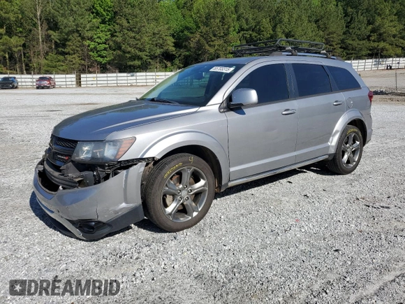 2017 Dodge Journey Crossroad Plus z VIN 3C4PDCGG1HT510640, wystawiony jako Copart lot #55703315 z przebiegiem 134 442 mil mil oraz Szkoda całkowita • Salvage title. Historia ofert i sprzedaży dostępna na DreamBid. Obrazek 1.