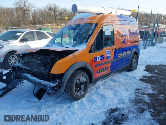 2013 Ford Transit Connect XL with VIN NM0LS6AN2DT155820, listed as a IAAI auction lot 41585486 with 217,405 mi miles and . Bid and sale history available at DreamBid. Image 2.