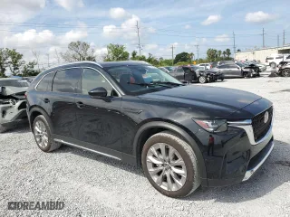 2024 Mazda CX-90 3.3 Turbo Premium with VIN JM3KKDHD1R1134385, listed as a Copart auction lot 54146455 with 15,399 mi miles and Clean Title. Bid and sale history available at carsss.com. Image 4.